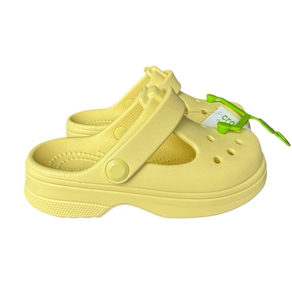 NEW Crocs Classic Mary Jane Clog K - Kids Size C11 - Yellow - Picture 2 of 11